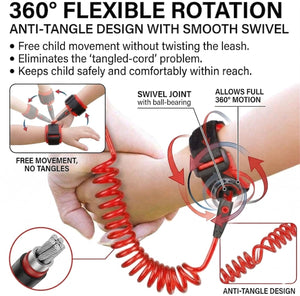 Safe-O-Kid Baby Safety Wrist Link Red - Baby Safety
