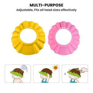 Safe-O-Kid, Baby Shampoo Cap Head Protector-Yellow (Pack of 1) - Bathing Essentials