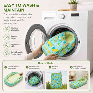 Safe-O-Kid Baby Sleeping & Carry Nest Green - Baby Nests