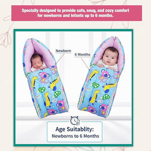 Safe - O - Kid Baby Sleeping & Carry Nest with Zipper (0–6 Months) - Baby Nest