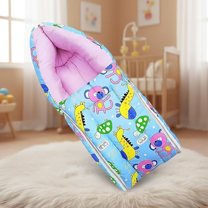 Safe - O - Kid Baby Sleeping & Carry Nest with Zipper (0–6 Months) - Baby Nest