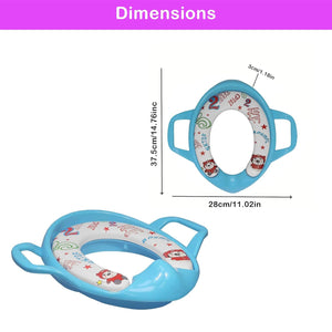 Safe-O-Kid Blue Cushioned Potty Seat - Potty Seat