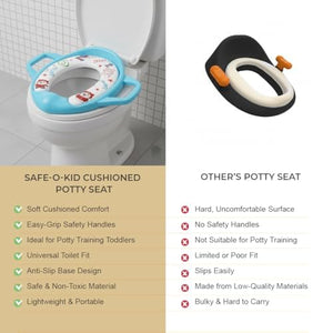 Safe-O-Kid Blue Cushioned Potty Seat - Potty Seat