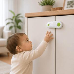 Safe-O-Kid BPA-Free Drawer Locks Pack of 4 - Cabinet Locks