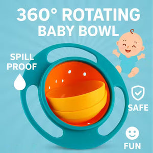Safe-O-Kid BPA-Free Gyro Bowl Green - Feeding