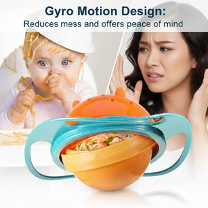 Safe-O-Kid BPA-Free Gyro Bowl Green - Feeding