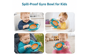 Safe-O-Kid BPA-Free Gyro Bowl Green - Feeding