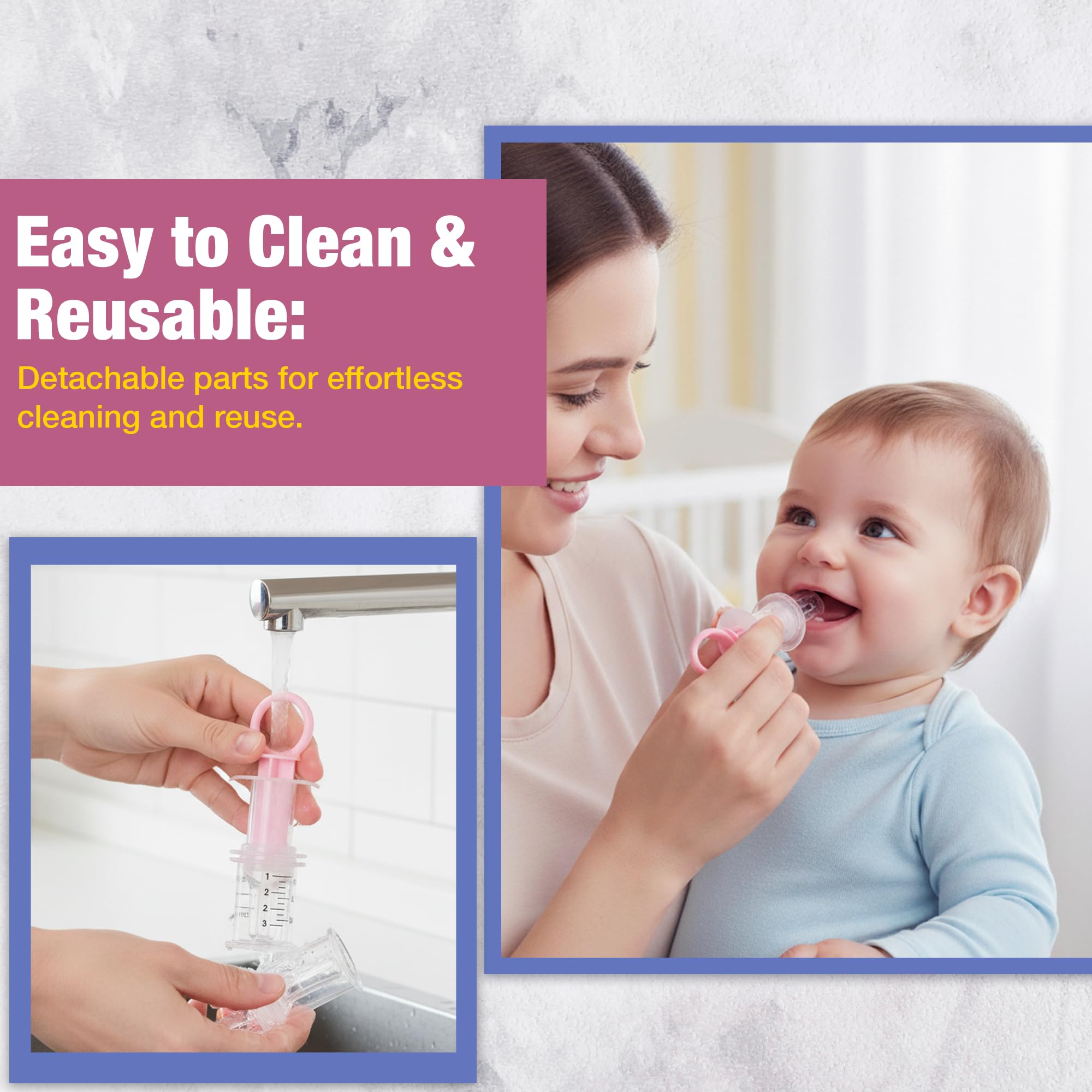 Safe - O - Kid BPA Free Silicone Liquid Medicine Feeder Dropper with Box for Baby, Pink, Pack of 1 - Medicine Feeder