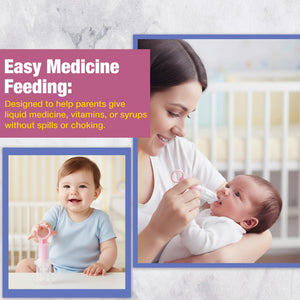 Safe - O - Kid BPA Free Silicone Liquid Medicine Feeder Dropper with Box for Baby, Pink, Pack of 1 - Medicine Feeder