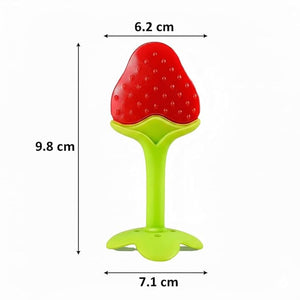 Safe - O - Kid BPA - Free Silicone Strawberry Fruit Teether for Babies - Teether