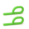 Safe - O - Kid® BPA - free silicone,P - Shape Chewy Tube - (Green Pack of 2) - SOK9CHEWP0002