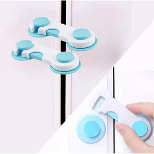 Safe-O-Kid- Cabinet Lock for Child Safety- Blue (Pack of 1) - Cabinet Locks