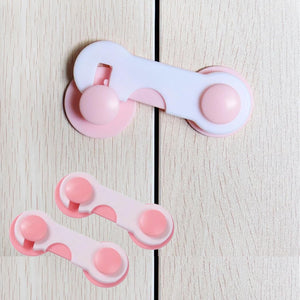 Safe-O-Kid- Cabinet Lock for Child Safety- Pink (Pack of 2) - Cabinet Locks