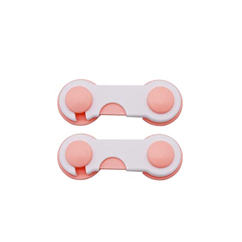 Safe - O - Kid - Cabinet Lock for Child Safety - Pink (Pack of 2) - SOK9LOC001