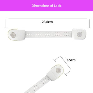 Safe-O-Kid- Cabinet/Drawer Lock- Grey - Cabinet Locks