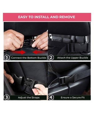 Safe-O-Kid Car Seat Kick Mat Black | The Mom Store - Baby Car safety seat Accessories
