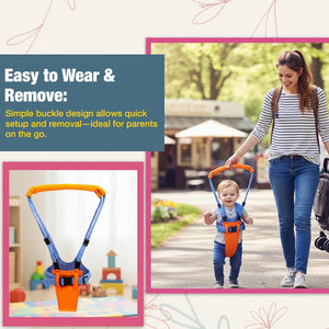 Safe - O - Kid - Child Walking Harness Safety Belt - (Orange & Blue) - Baby Safety