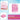 Safe - O - Kid Cotton Baby Mattress Set with Pillow & Mosquito Net – Pink - Baby Mosquito Net Portable Bed