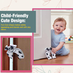 Safe-O-Kid Cow Finger Pinch Guard Pack of 2 - Door Stopper