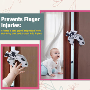 Safe-O-Kid Cow Finger Pinch Guard Pack of 2 - Door Stopper