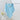 Safe - O - Kid Cute Cartoon Face Hooded Cotton Bath Towel for Kids (0–6 Years) – Blue - Kids Hooded Towel