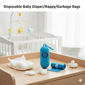 Safe-O-Kid Disposable Diaper Bags Blue - Diaper Bin