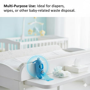 Safe-O-Kid Disposable Diaper Bags Blue - Diaper Bin
