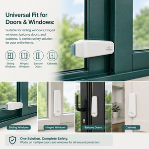 Safe-O-Kid Door Stopper Pack of 2 - Door Guard