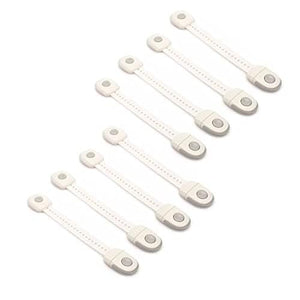 Safe-O-Kid Drawer Door Guard Lock Grey 8 Pack | The Mom Store - Cabinet Locks