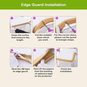 Safe-O-Kid Edge Guard & Corner Guard Set - Soft Corner Guard