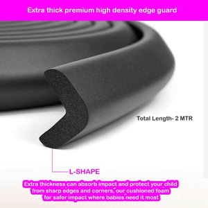 Safe-O-Kid Edge Guard & Corner Guard Set - Soft Corner Guard