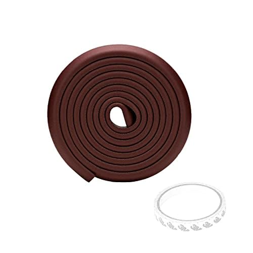 Safe - O - Kid, Edge Guards 5 Meter with 3M Adhesive - Brown (Pack of 1) - SOK9EDGB5M01