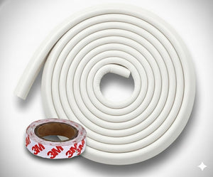 Safe-O-Kid, Edge Guards 5Meter with 3M Adhesive- White (Set of 1) - Soft Corner Guard