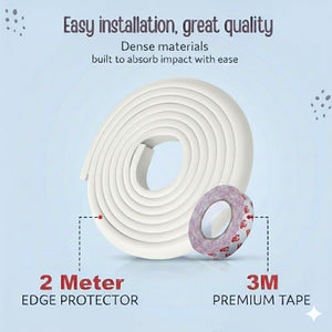 Safe-O-Kid, Edge Guards 5Meter with 3M Adhesive- White (Set of 1) - Soft Corner Guard