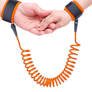Safe - O - Kid - Elastic Strap Safety Wrist Link for Baby, Pack Of - 1, Orange - SOK9TRA6P002