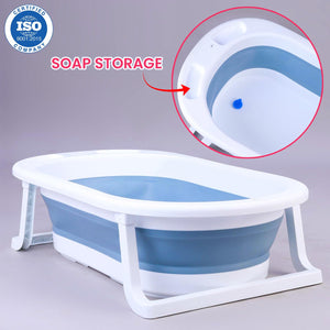Safe-O-Kid, Foldable Baby Bath tub -Blue - Baby Bath Tub
