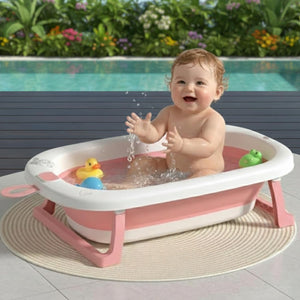 Safe-O-Kid Foldable Baby Bath Tub Pink | The Mom Store - Baby Bath Tub