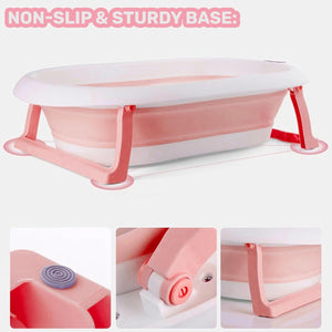 Safe-O-Kid Foldable Baby Bath Tub Pink | The Mom Store - Baby Bath Tub