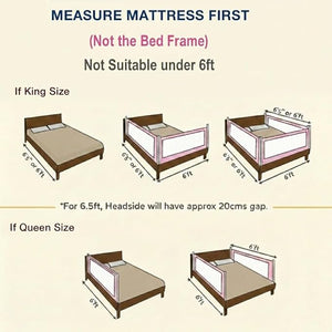Safe-O-Kid Foldable Bed Rail Guard Blue 5FT Pack 2 | The Mom Store - Bed Rails