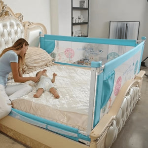 Safe-O-Kid Foldable Bed Rail Guard Blue 5FT Pack 2 | The Mom Store - Bed Rails
