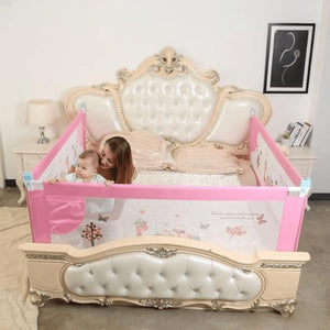 Safe-O-Kid Foldable Bed Rail Guard Pink 5FT Pack 3 | The Mom Store - Bed Rails