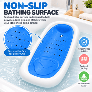Safe-O-Kid Folding Baby Bather for Newborns 0-6 Months Blue - Baby Bather