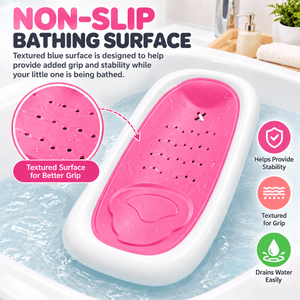 Safe-O-Kid Folding Baby Bather for Newborns 0-6 Months Pink - Baby Bather