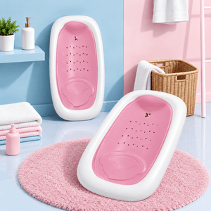 Safe-O-Kid Folding Baby Bather for Newborns 0-6 Months Pink - Baby Bather