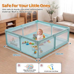Safe-O-Kid Green Baby Playpen 120x180 cm - Activity