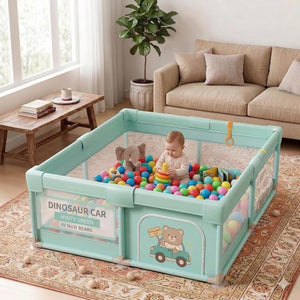 Safe-O-Kid Green Baby Playpen 120x180 cm - Activity