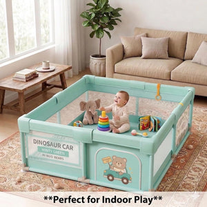 Safe-O-Kid Green Baby Playpen 120x180 cm - Activity