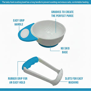 Safe-O-Kid Grinding Feeding Bowl Blue | The Mom Store - Feeding Bowl