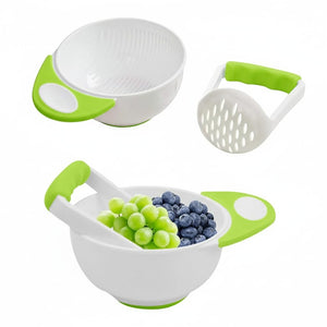 Safe-O-Kid Grinding Feeding Bowl Green | The Mom Store - Feeding Bowl