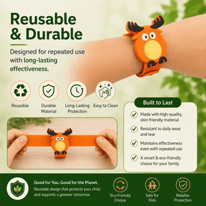 Safe-O-Kid Herbal Anti Mosquito Slap Band Angry Bird Design - Mosquito Repellent